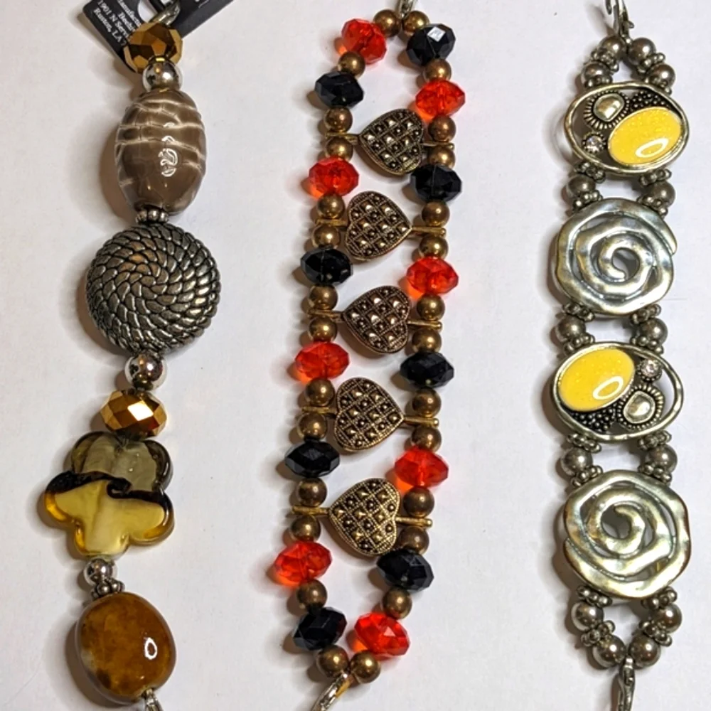 Vintage 3 Swap & Geneva Watches with 24‎ Interchangeable  Fashion Watch Bands